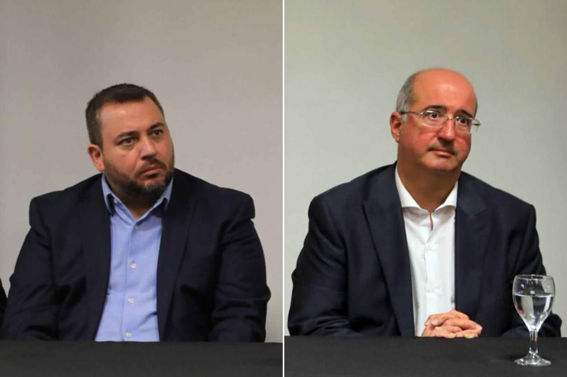 El diputado Walter Ghione y el titular de Aprecod, Luciano Sciarra.