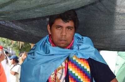 El referente wichi, Agustín Santillán.