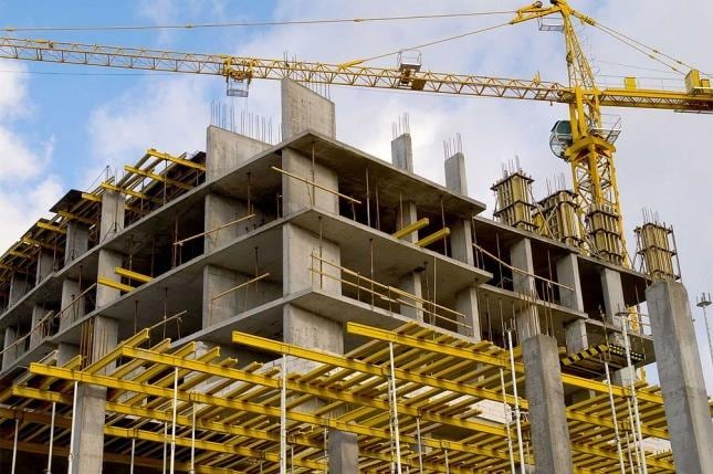 La construcción se ubicó por debajo del año pasado.