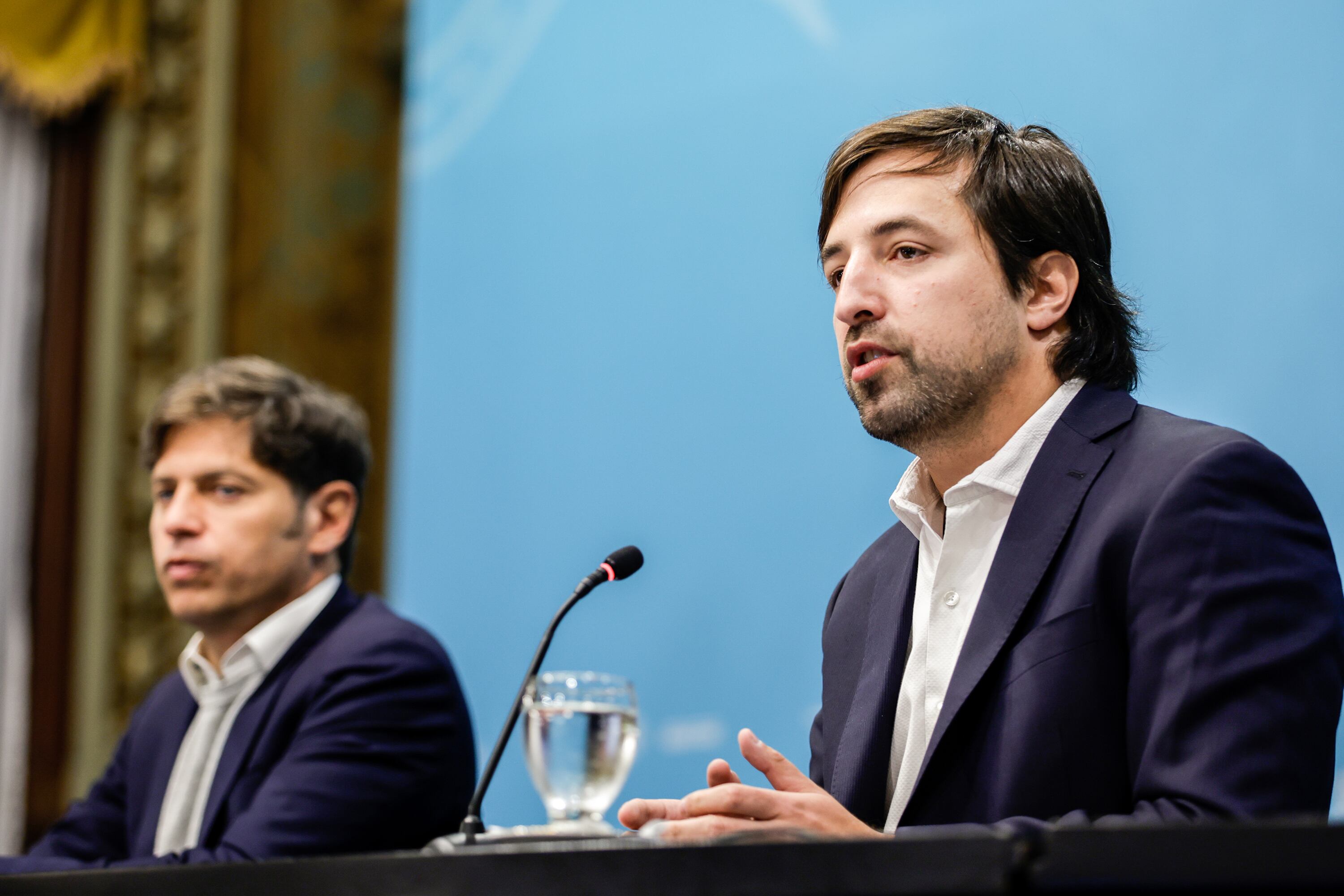 Axel Kicillof junto Nicolás Kreplak