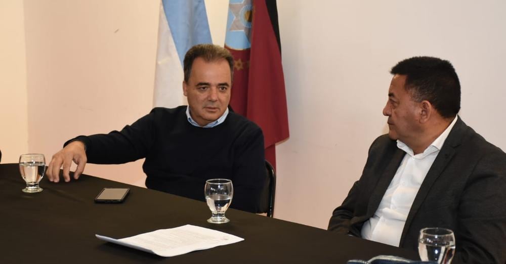 Pestaña, titular de CAPEMISA, junto al senador Ramos. 