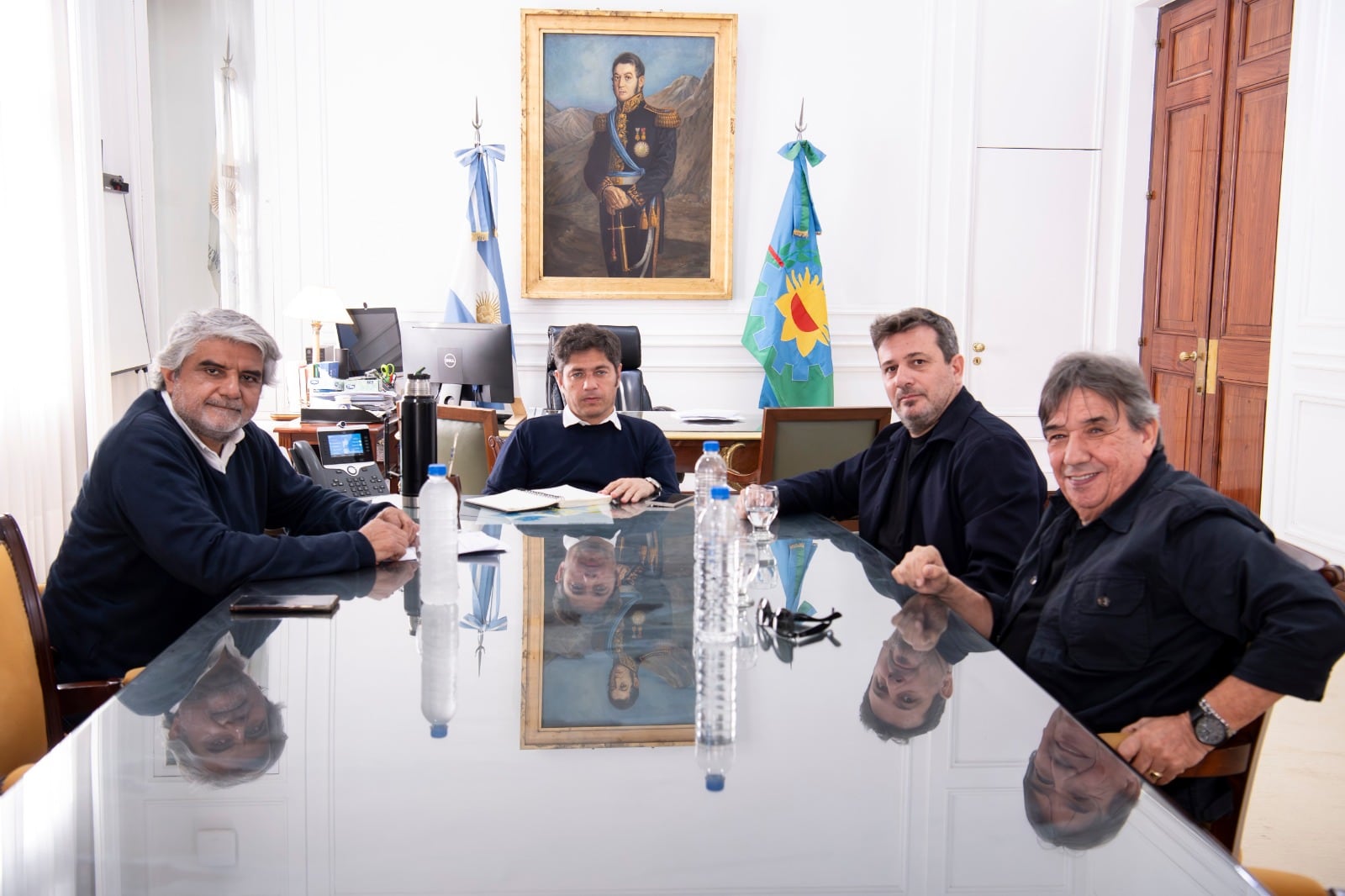 Kicillof y Correa recibieron a Doval y García. 