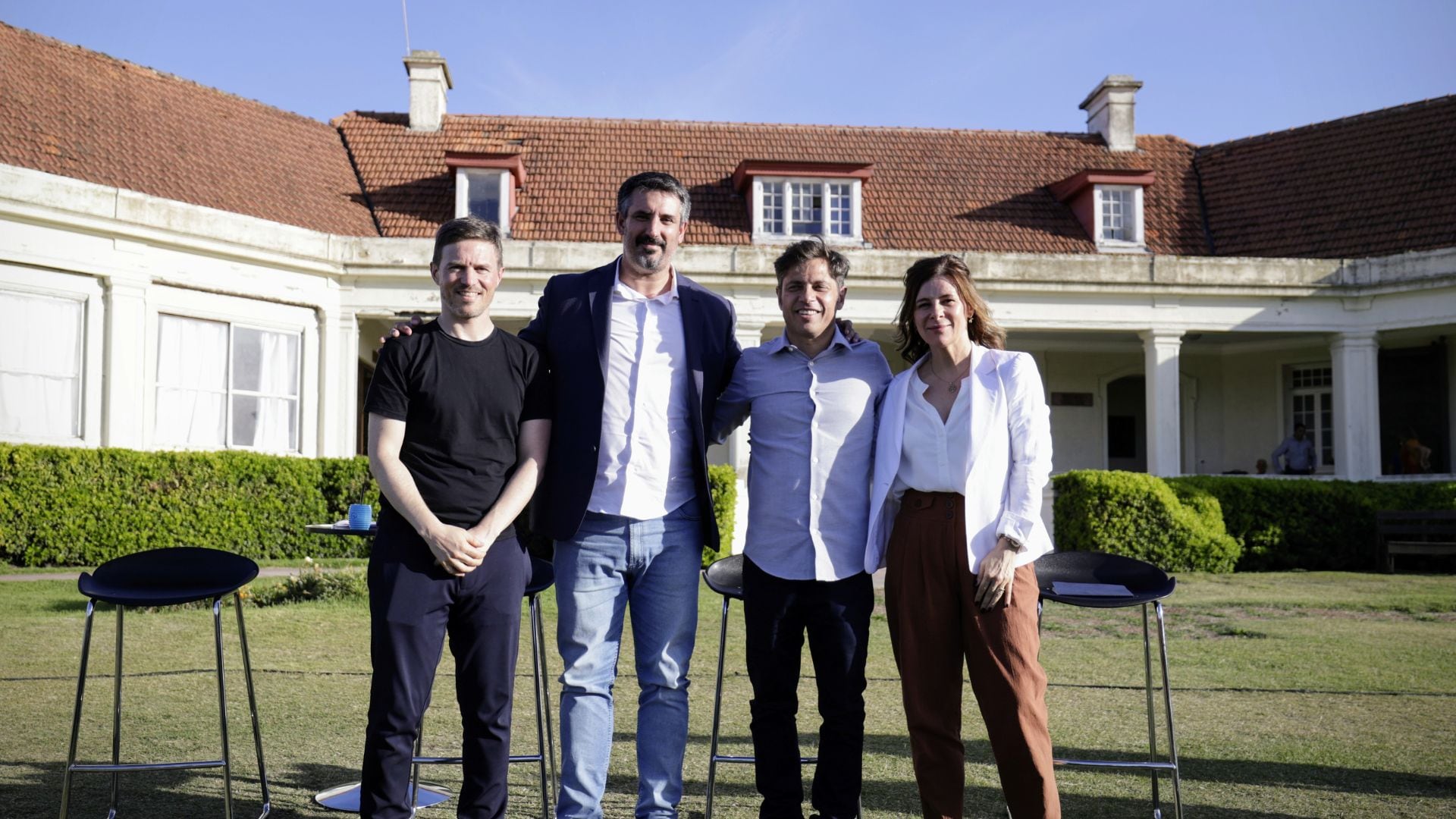 Augusto Costa, Sebastián Ianantuony, Axel Kicllof, y Florencia Saintout.