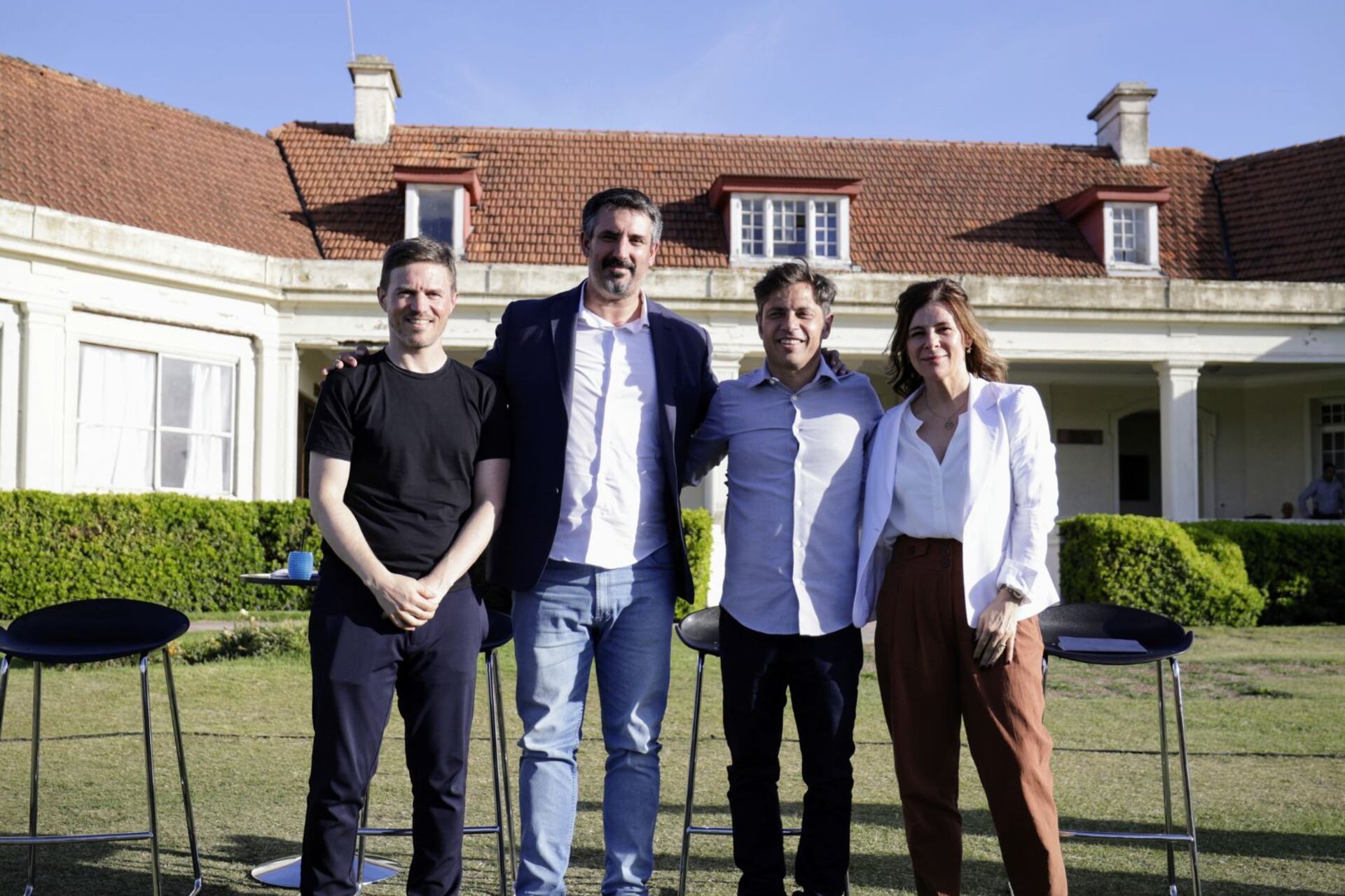 Augusto Costa, Sebastián Ianantuony, Axel Kicllof, y Florencia Saintout.