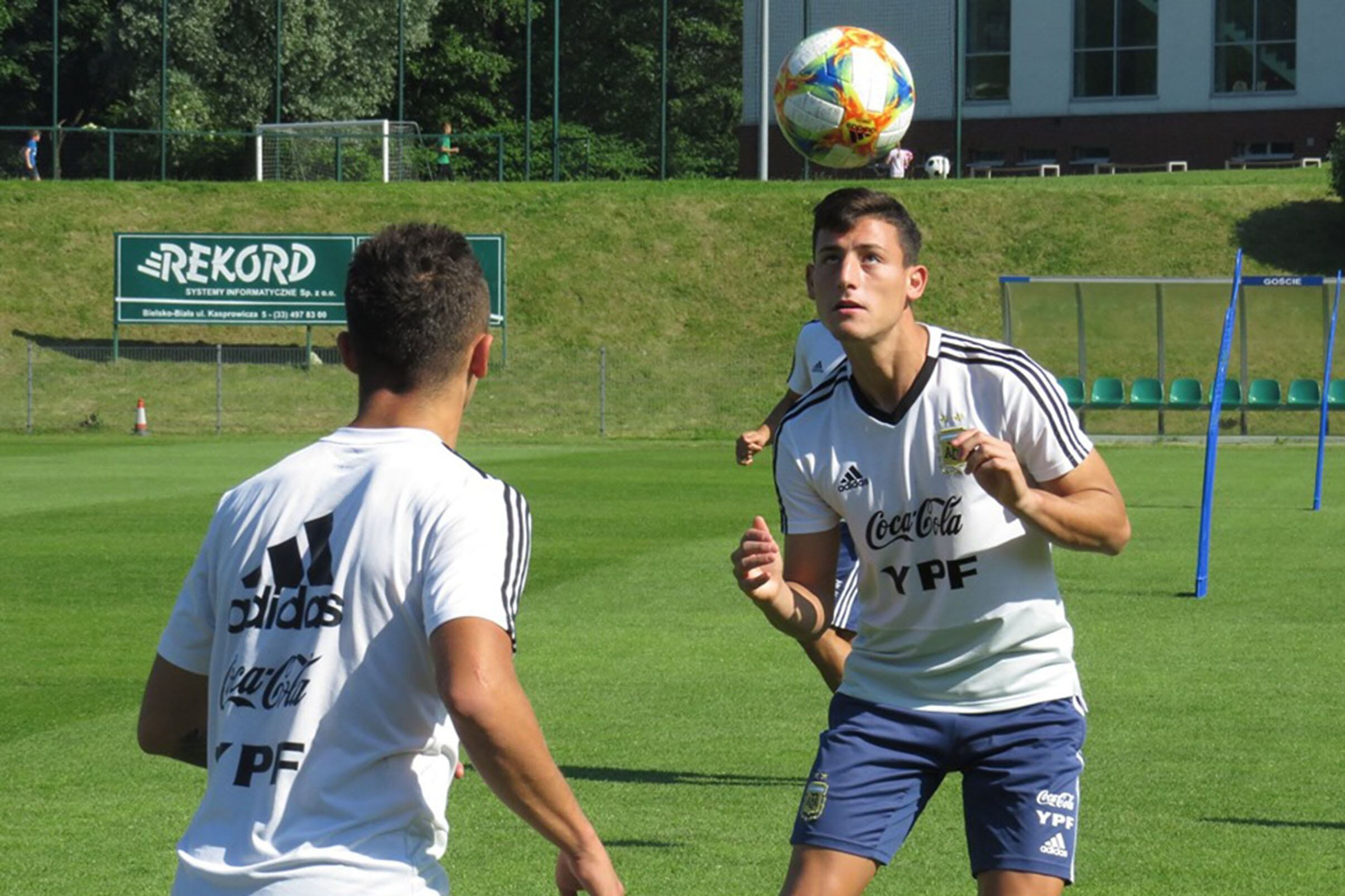 La Sub 20 se entrenó ayer en el predio Rekord, en Bielsko-Biala.