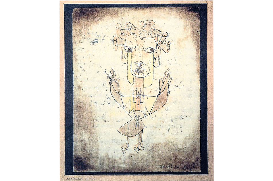 Angelus Novus (1920), acuarela de Paul Klee.