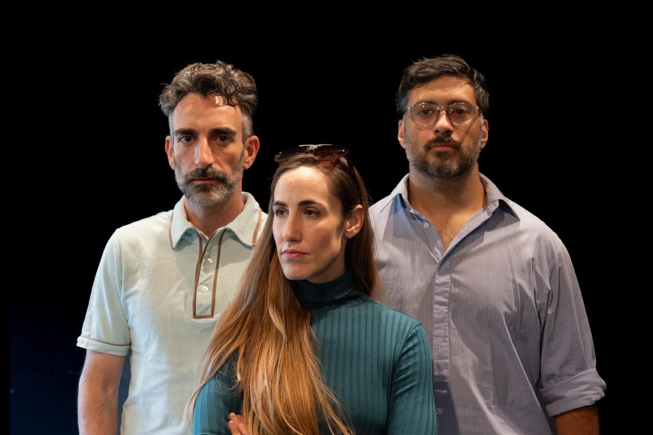 Nicolás Giménez, Paula Pichersky y Facundo Mejías, parte del elenco de "Imagen velada".