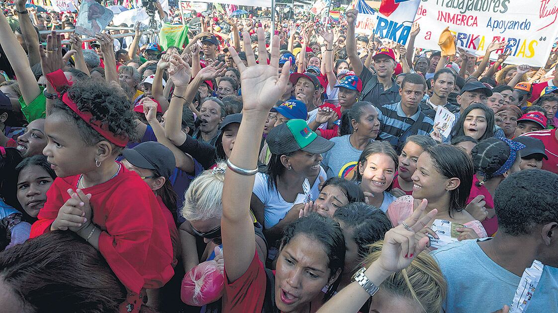 Cierre de campaña de la candidata Erika Farías, del PSUV, en el municipio Libertador de Caracas.