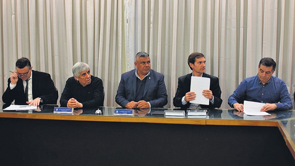 Los responsables estuvieron ayer en la AFA.