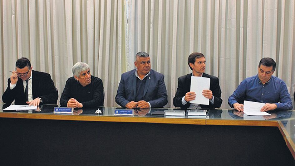 Los responsables estuvieron ayer en la AFA.