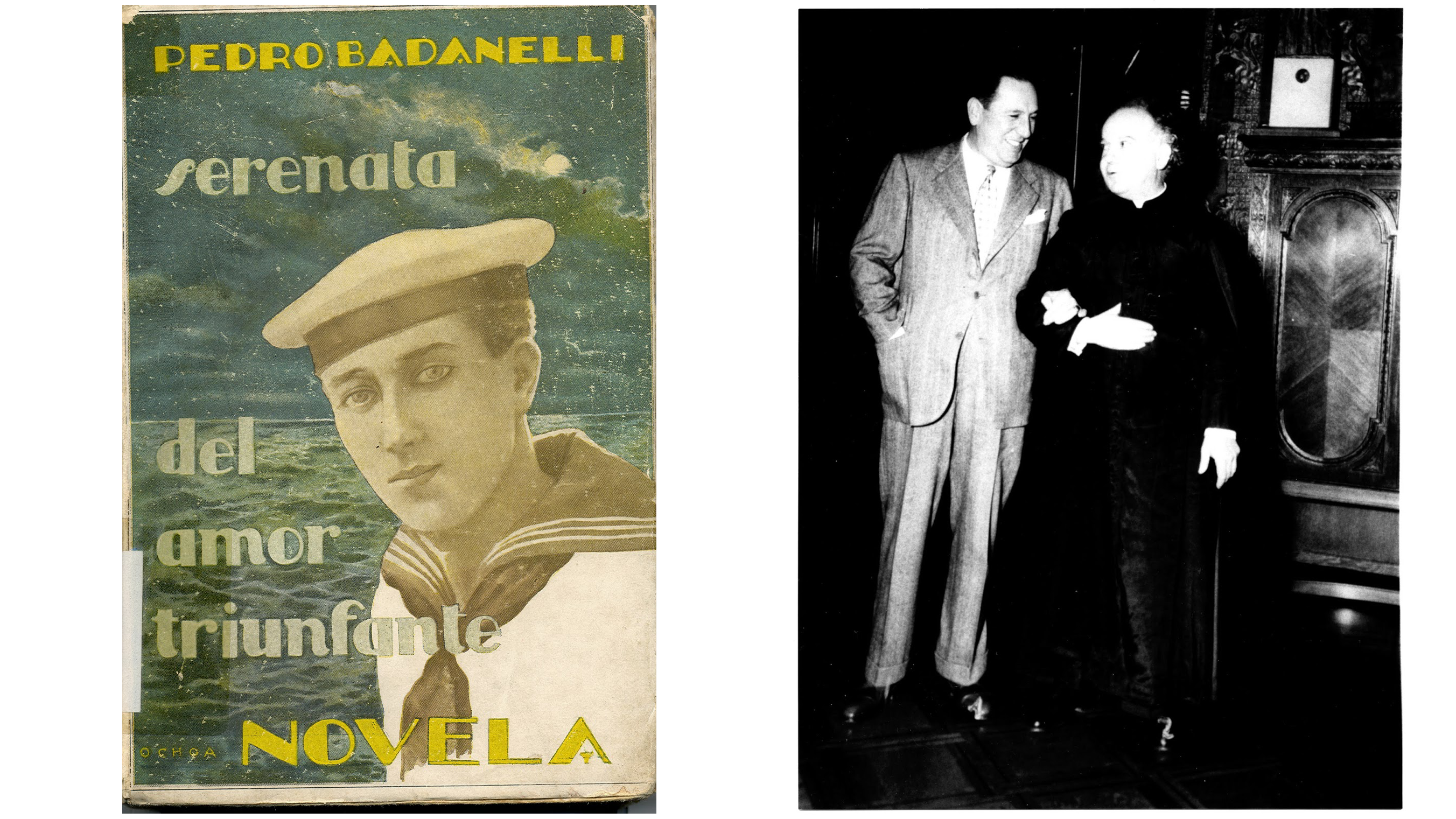 Uno de los libros de escándalo y una foto que confirma la cercanía con Perón