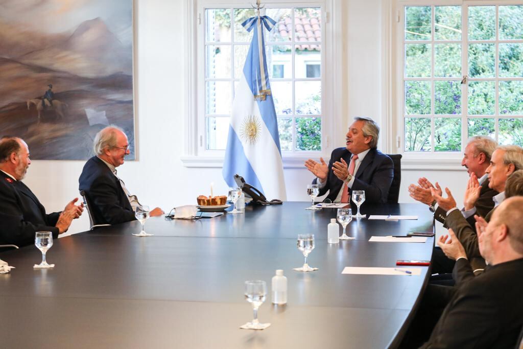 La reunión fue parte de una serie de encuentros que el Presidente viene manteniendo sistemáticamente con representantes de credos religiosos.