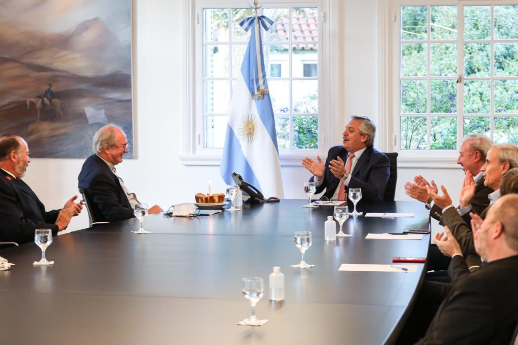 La reunión fue parte de una serie de encuentros que el Presidente viene manteniendo sistemáticamente con representantes de credos religiosos.