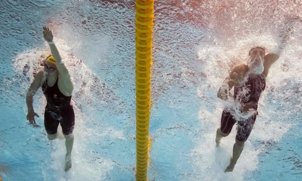 Federica Pellegrini, nadadora italiana.