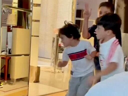 Los tres hijos de Messi, al ritmo de Bizarrap.