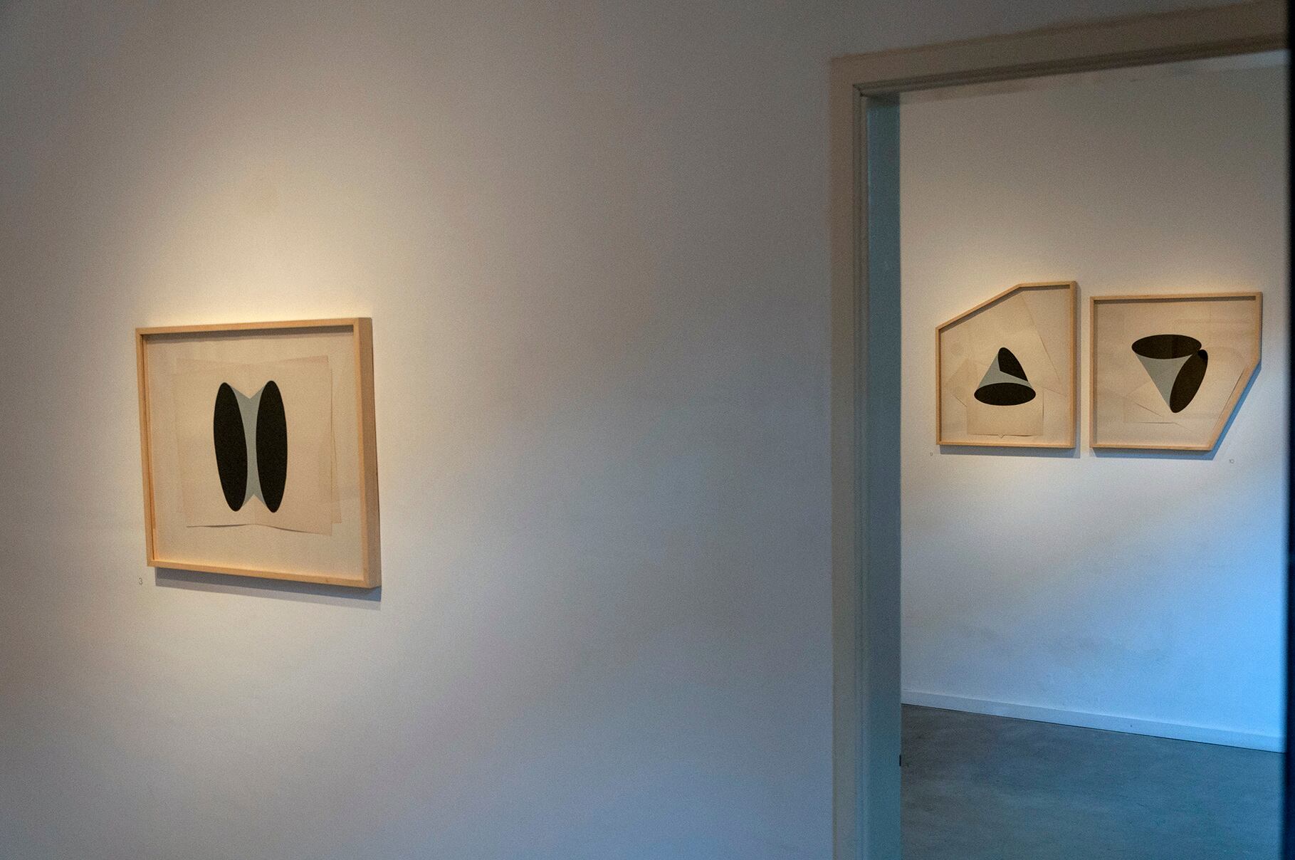 Vista de sala de la muestra en Gabelich Contemporáneo.