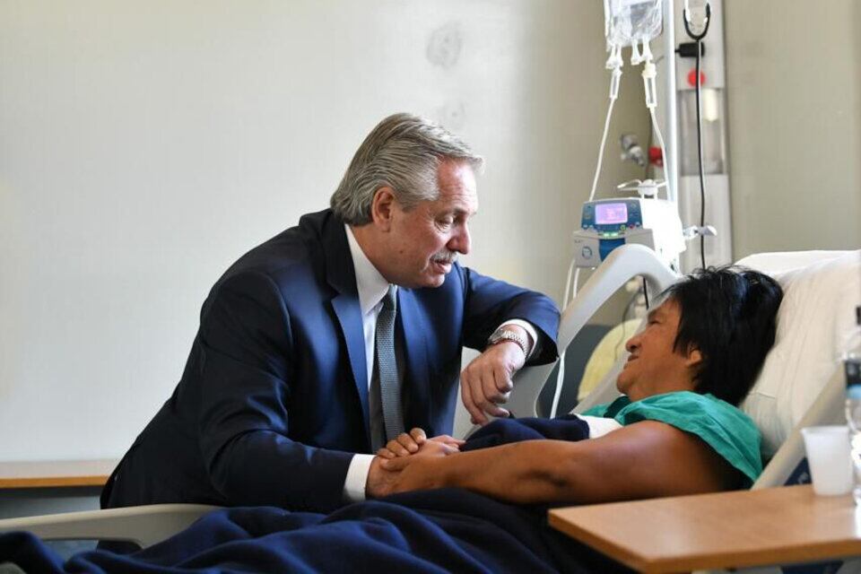 Sala fue internada el martes por una trombosis.