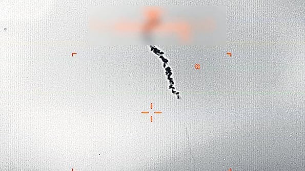 Video del Departamento de Defensa de EE.UU. mostrando el derribo del dron.