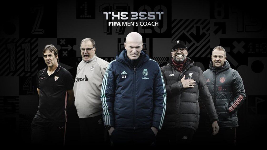 Marcelo Bielsa, en el quinteto de candidatos junto a Lopetegui, Zidane, Klopp y Flick.