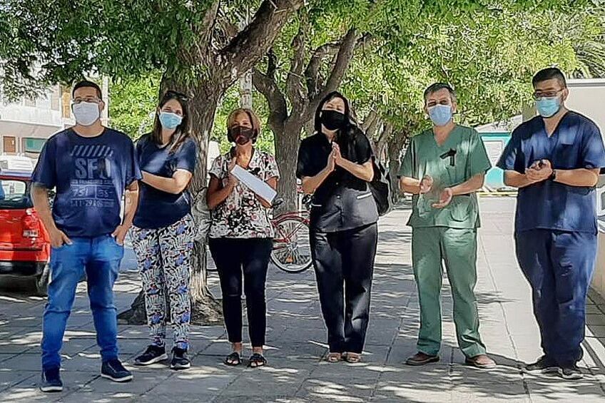 Varios de los médicos de Bariloche que renunciaron a sus cargos. 