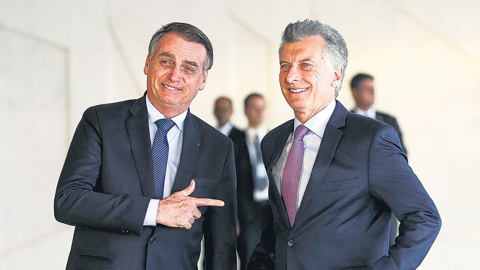 Bolsonaro con Macri: el jueves se verán en Buenos Aires.
