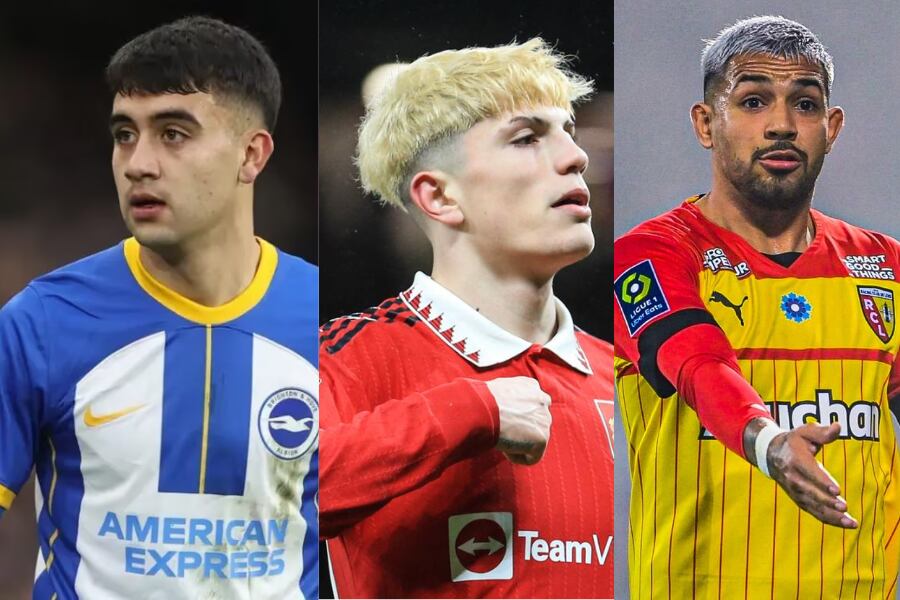 Facundo Buonanotte, Alejandro Garnacho y Facundo Medina, tres de las nuevas caras de la Scaloneta.