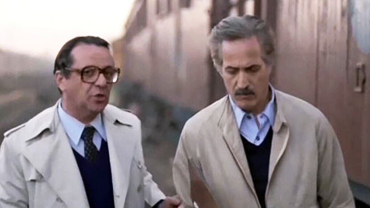 Julio de Grazia y Federico Luppi en una escena de "Tiempo de revancha".