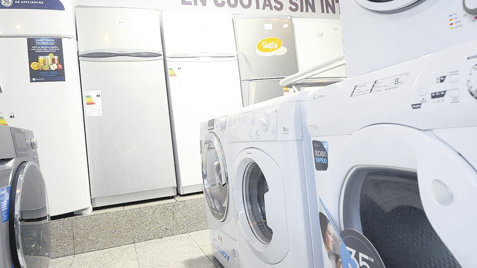 El rubro electrodomésticos y artículos electrónicos cayó 14,4 por ciento en marzo.