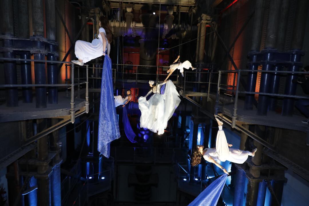 Uno de los recorridos mejor organizados fue el del Palacio de las Aguas Corrientes (AySA).