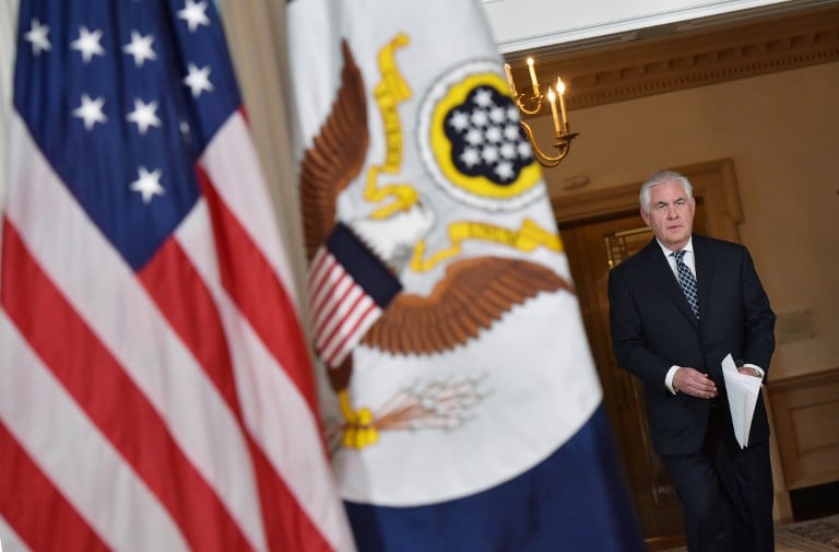 Rex Tillerson, secretario de Estado de Trump.