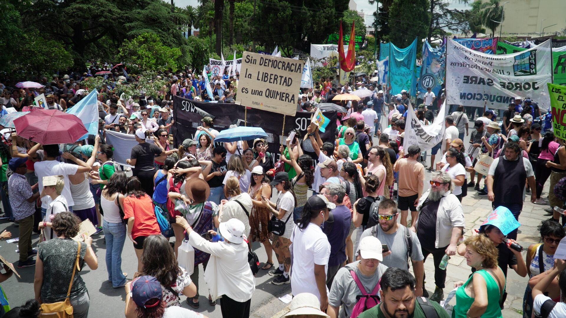 Manifestación en Salta capital. 24 de enero.