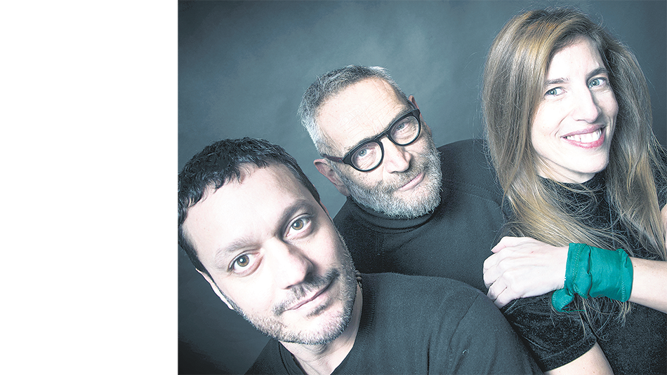 Alejandro Quesada, Ernesto Korovsky y Silvina Frejdkes