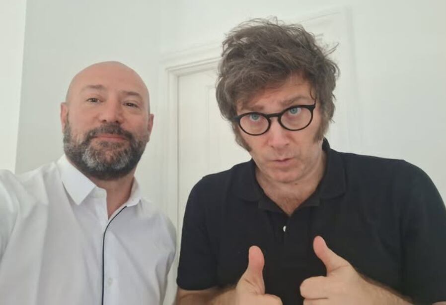 El extitular de la ANDIS, Diego Spagnuolo, y el presidente Javier Milei.