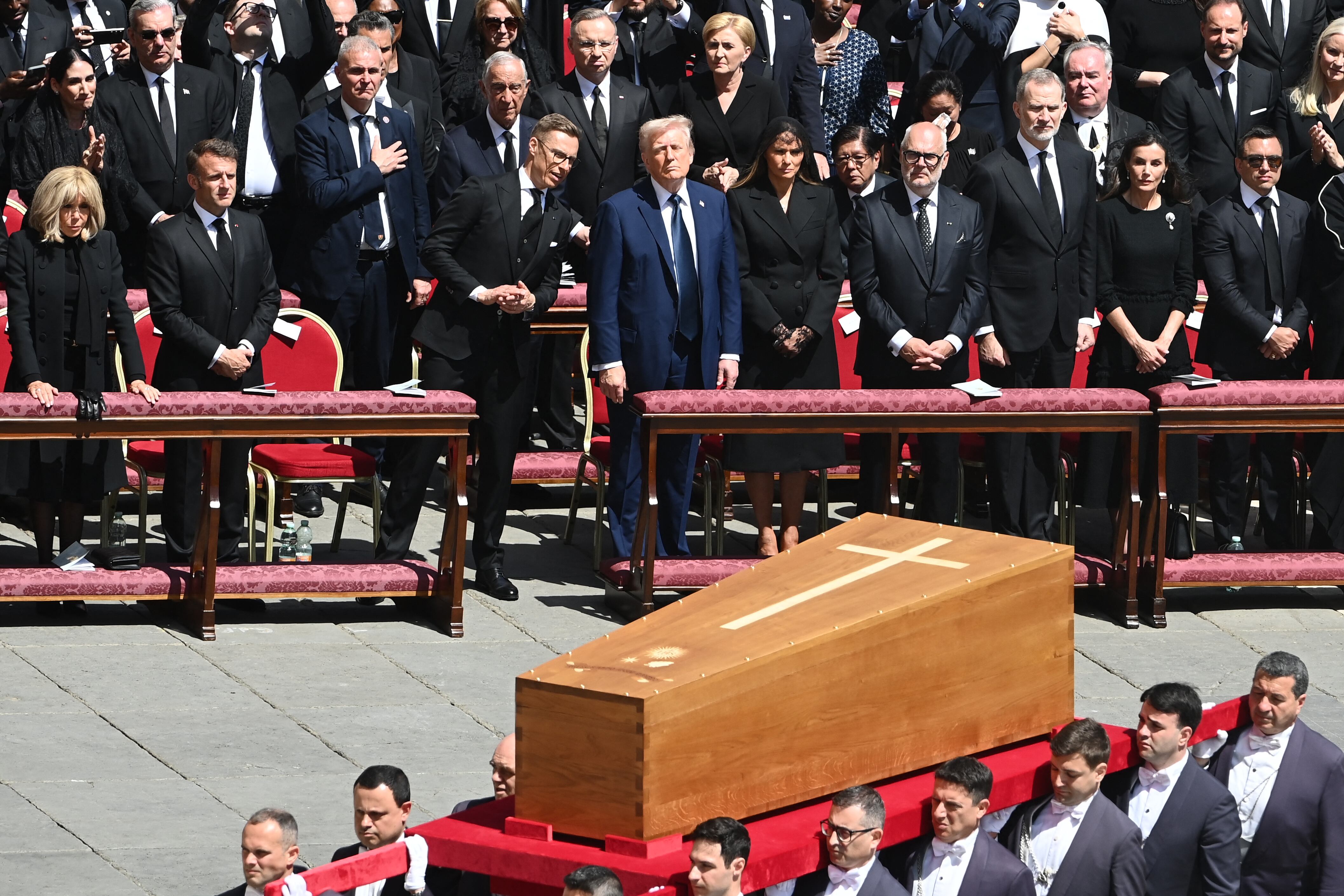 El presidente de Estados Unidos, Donald Trump, estuvo en primera fila.