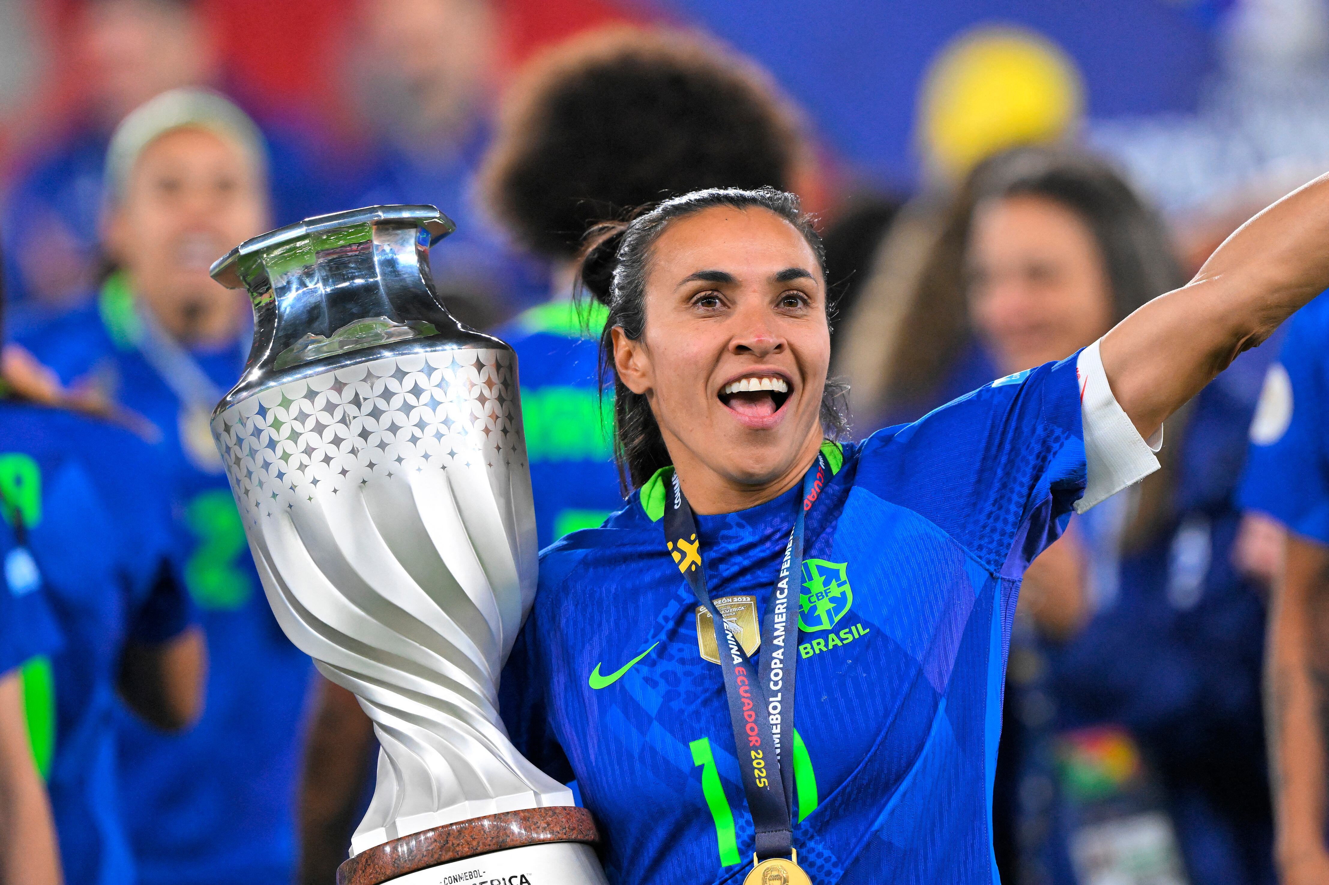 Marta fue elegida la mejor jugadora de la última Copa América