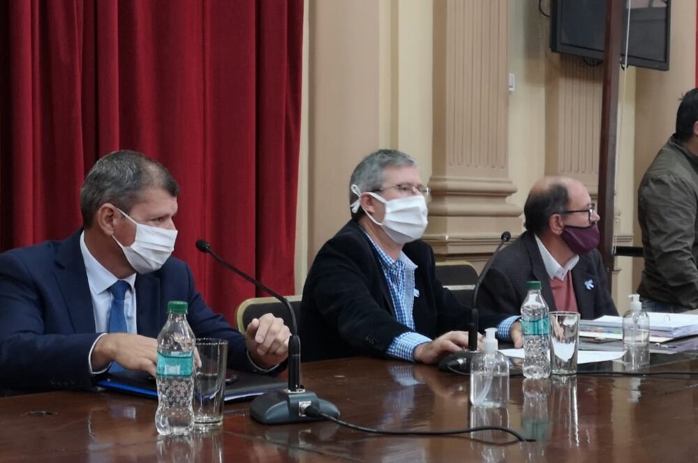 Pulleiro y el presidente de la Cámara, Esteban Amat 