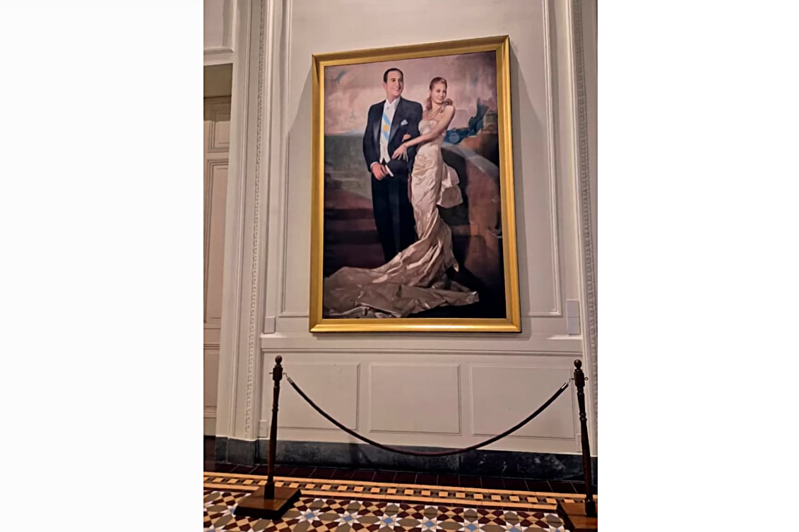 Cuadro Perón y Evita en Casa Rosada