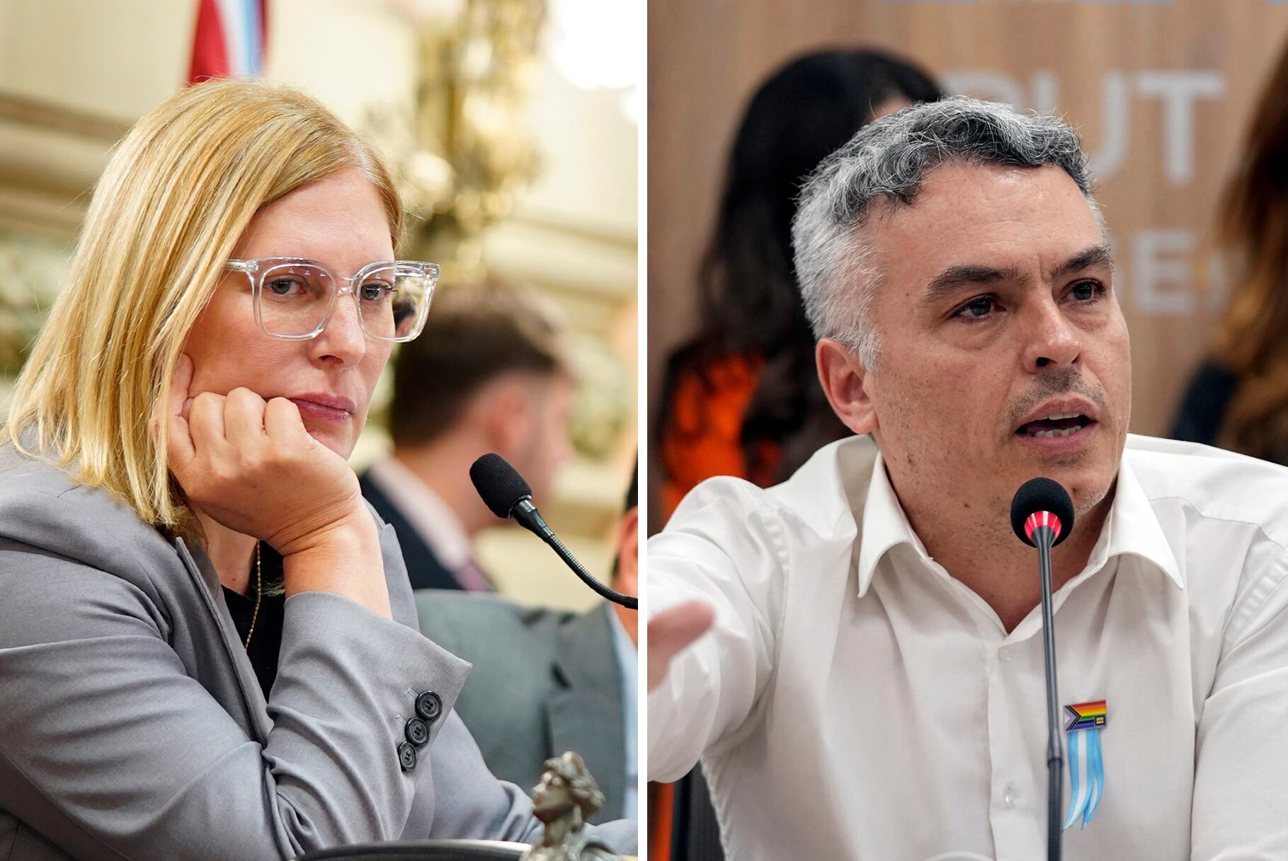 La vicegobernadora Gisela Scaglia y el diputado Esteban Paulón.