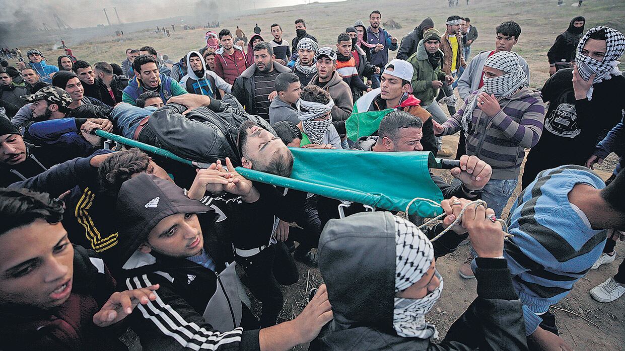 Funeral de Yasser Sokar, de 23 años, en Franja de Gaza.