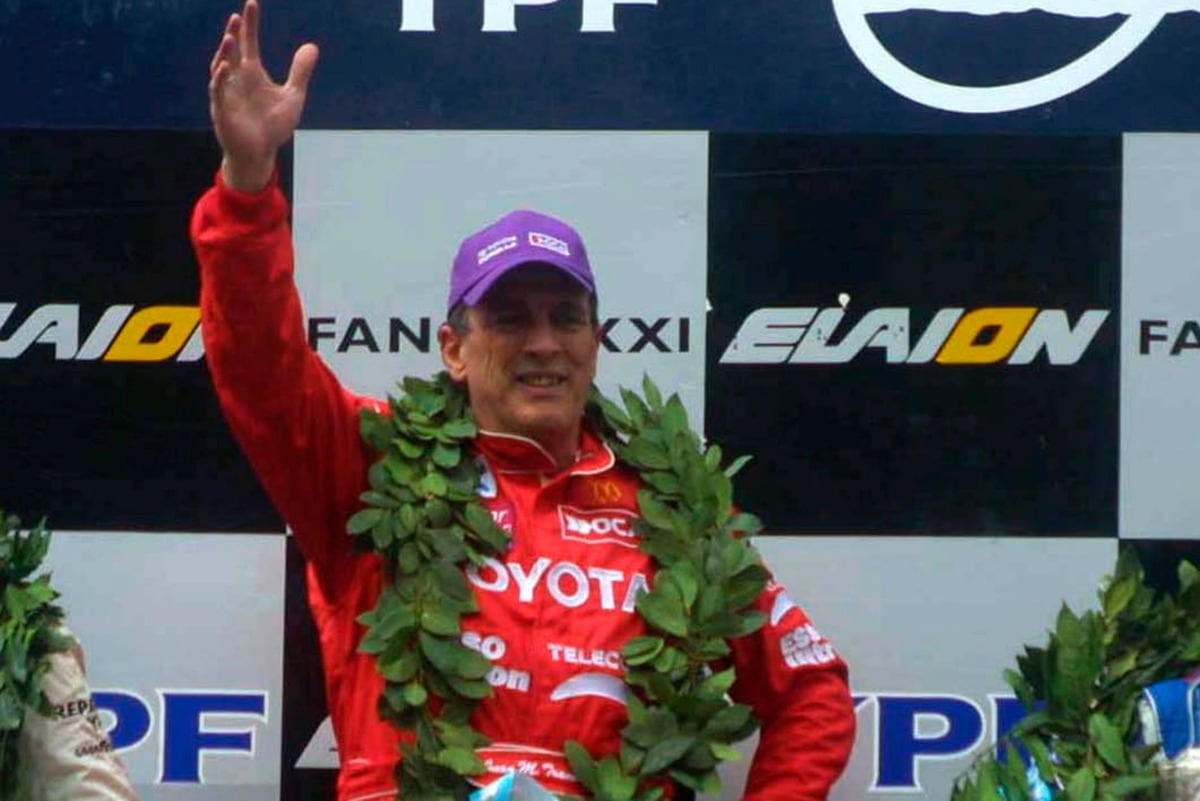 Juan María "El Flaco" Traverso, gran campeón del automovilismo nacional.