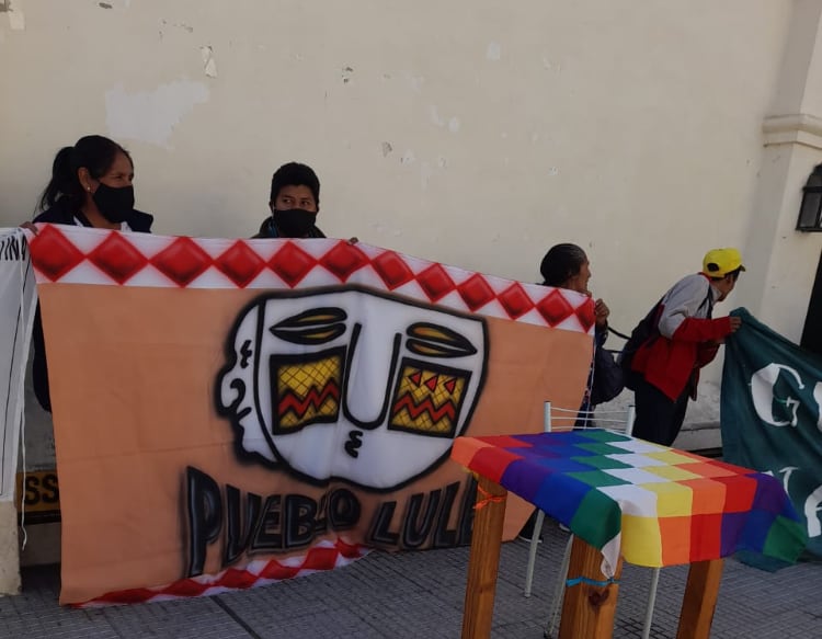 Comunidad Lule en conferencia de prensa