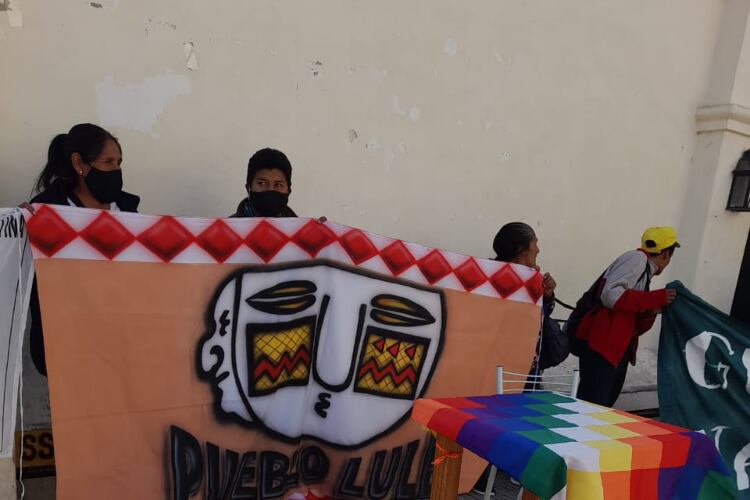 Comunidad Lule en conferencia de prensa