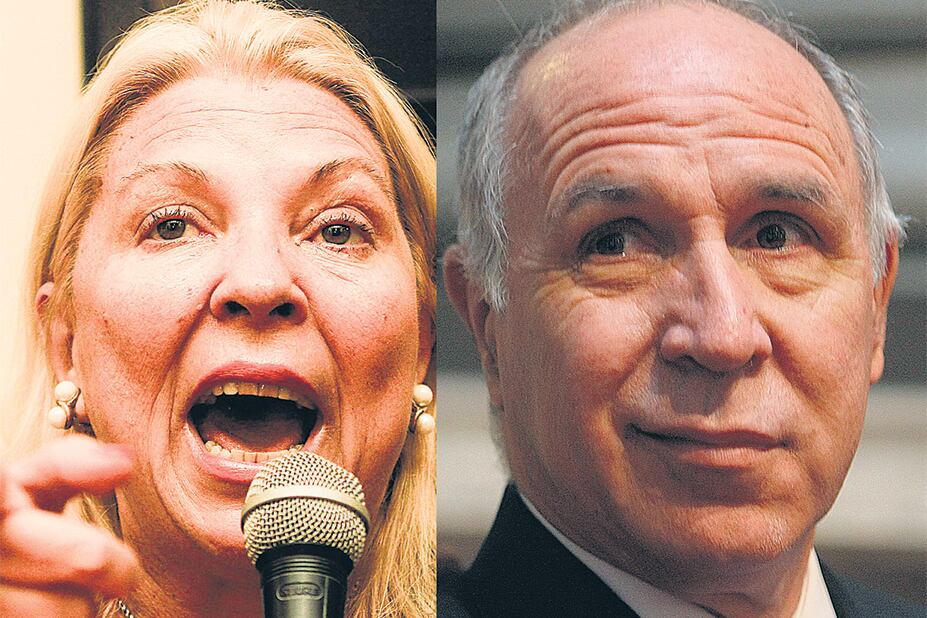 El presidente de la Corte, Ricardo Lorenzetti, y la diputada oficialista Elisa Carrió.