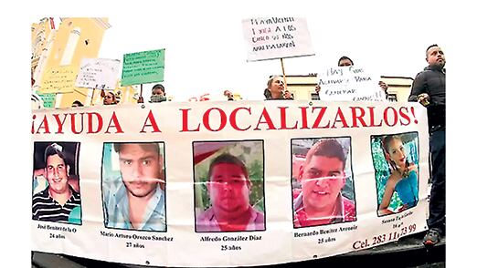 El “plantón” por los desaparecidos en el DF atrajo a referentes de organismos de DD.HH.