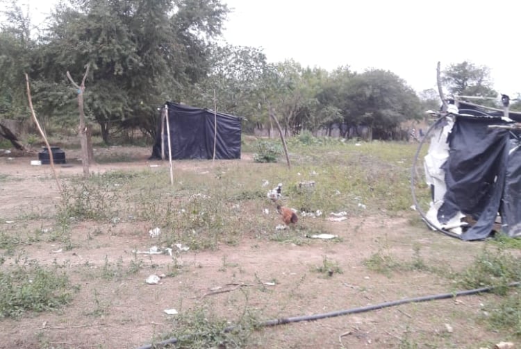 Viviendas en la comunidad Kilómetro 6, de Tartagal