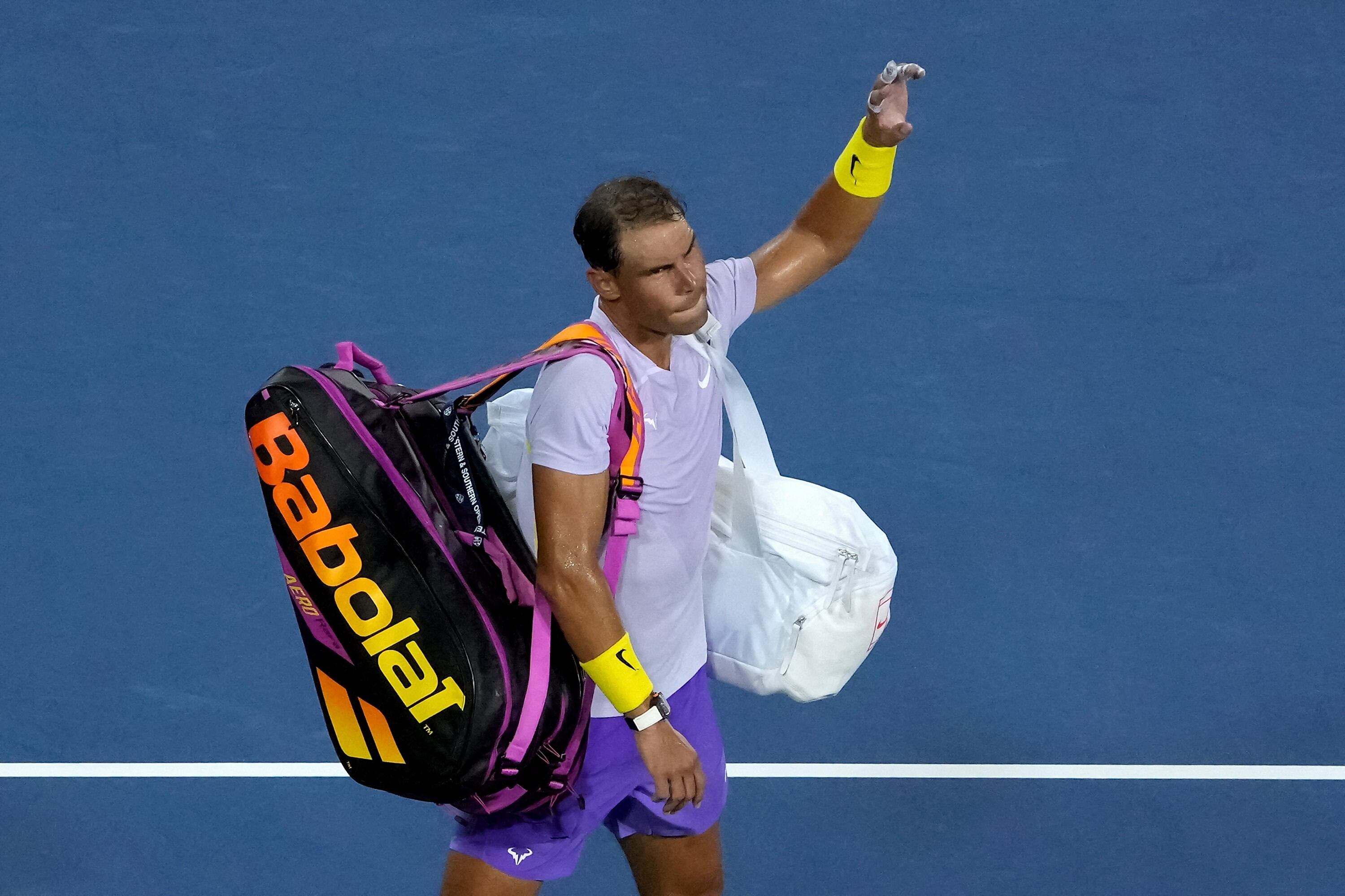 "Rafa" dijo adiós rápido del Masters 1000 de Cincinnati (Nota: AFP).