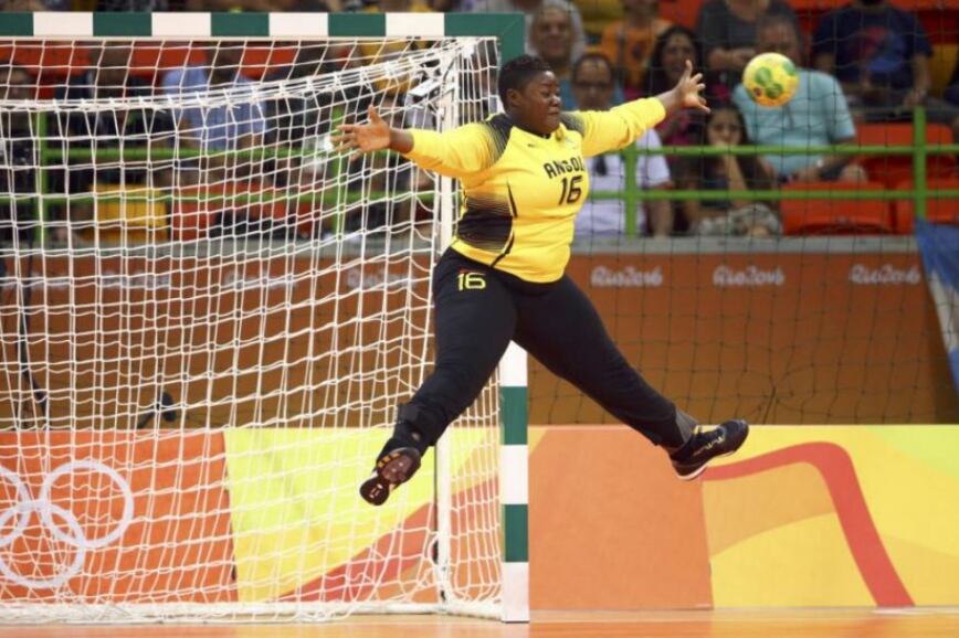 La arquera angolesa Teresa Almeida