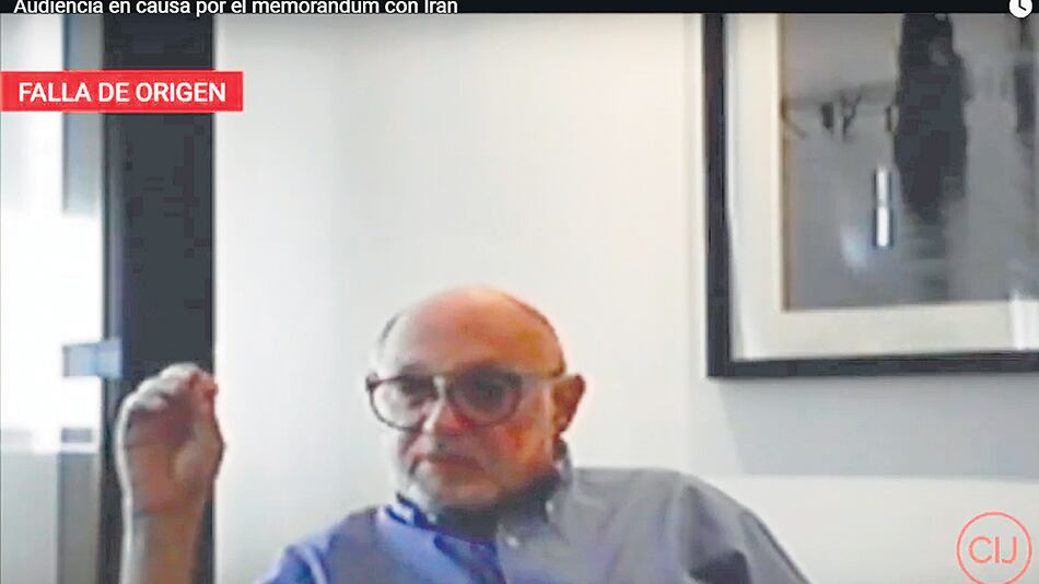 Una captura de la declaración de Timerman ante los jueces del TOF9.