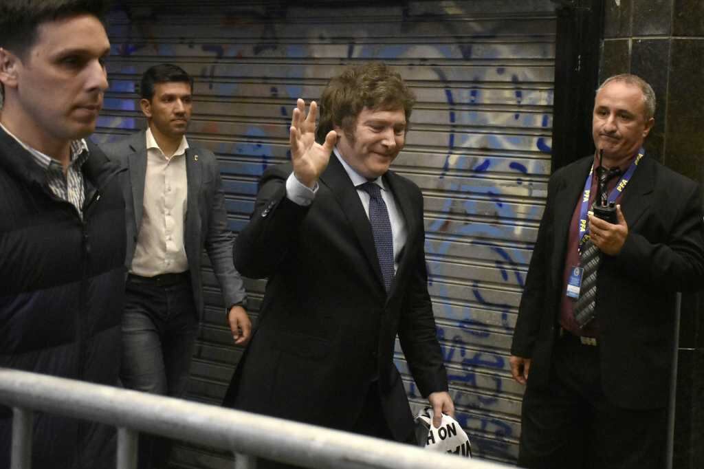 Javier Milei junto a Patricia Bullrich y Mauricio Macri.