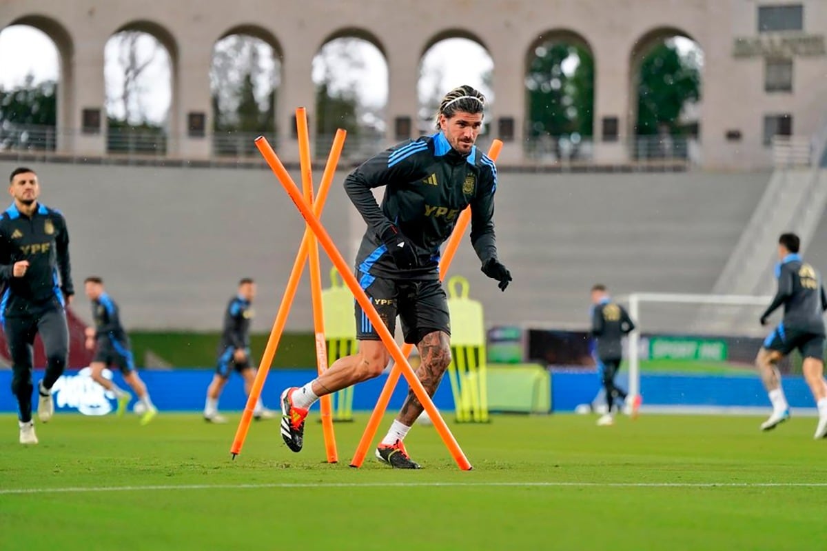 Rodrigo De Paul, pieza clave del mediocampo argentino.